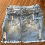 Wax Jean  Denim Stretch Distressed Skirt M Photo 4