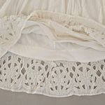 Alice + Olivia  White A-Line Skirt with Lace Detail Size 2 Photo 3