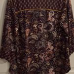 Farmers Market Woman Size L Bohemian Hippie Long Sleeve‎ Blouse. Red Size L Photo 5