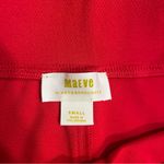 Maeve  x Anthropologie Knit Flare Pants Red Pull On Slit Viscose Size S Photo 2