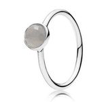 Pandora june droplet ring, grey moonstone Photo 0