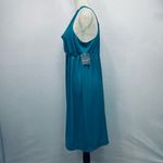 Athleta  Blue Tank Spaghetti Strap Drawstring Mini Casual Dress Photo 2