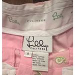 Lilly Pulitzer Lilly Pulitzer Green Snail Pink Cotton Chino Casual Summer Shorts Womens Size 8 Photo 4