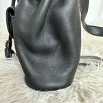 Dooney & Bourke  Gloved Black Leather Bucket Backpack Vintage Photo 9
