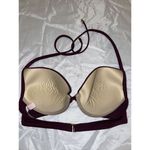 Victoria's Secret ‎ PADDED BIKINI TOP Maroon SIZE 34B Photo 1