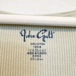 Brandy Melville John Galt  Zelly Ribbed Button Front Cropped Blouse Top Green Photo 5