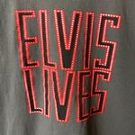 Elvis Lives T Shirt Vintage Y2K Medium M Gray Tee Photo 6