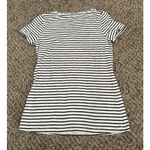 Mossimo Denim Mossimo Women's Black White Striped Tee Size Medium Photo 4