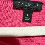 Talbots Pink Knit Tank Top Classic Style Soft Lightweight Minimalist Euro Sz L Photo 2