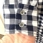 J.Crew blue and white check long sleeved shirt Size XS Photo 4
