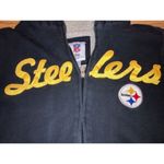 PITTSBURGH STEELERS Hoodie Zip up Jacket Women's‎ medium Sherpa Lining Black Photo 1