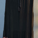 Cute Options Black Tiered Plazo Embroidered Cropped Pants Size undefined Photo 0