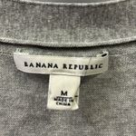 Banana Republic  Cotton Silk Blend Gray Ruffled Sleeveless Cardigan Womens Medium Photo 9