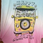 Lauren Moshi  Effie Happy Camper Bus Muscle Tank in Firecracker Size M/L Photo 2