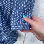 Madras by APC Romper Blue Floral Print Long Sleeve Casual Jumpsuit L vintage Size L Photo 1