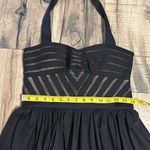 City Triangles New Black Nude Halter Fit Flare Midi Dress Size 11 Juniors Dance Photo 1