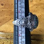 Natural Blue Moon Turquoise Sterling Silver Ring Size 7 Photo 7