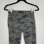 Hudson Jeans Hudson Women's 26 Green Camo Printed Barbara High Waisted Super Skinny Jeans Photo 2