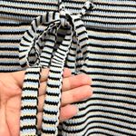 ALC Frank A.L.C. Billie Striped Ribbed Knit Shorts Black Blue Size M Photo 4