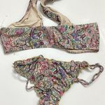 PilyQ New. PQ shimmer paisley bikini. D-cup/L-bottom. Retails $152 Photo 10