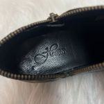 Heiress Black Leather Embossed Zipper Booties 7 B Photo 8