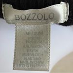 Bozzolo  | Black Crop Top Short Sleeve T-shirt with Pocket | Medium Photo 2