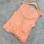 Athleta Breezy Wrap Tank Top Modal Blend Sleeveless Relaxed Fit Orange Size 1X Photo 1