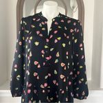 Nic+Zoe Tiered Long-Sleeve Dress w/Mandarin Collar, Black Multi, Size L NWT $188 Photo 12