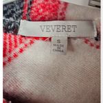 Veveret Plaid Button Down Shacket Women's Small Red Black Buffalo Check Photo 2