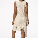 Cato  Womens XS Ivory Beige Knee-Length Crochet ASYMMETRICAL Dress Boho Photo 1