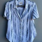 Abercrombie & Fitch short sleeve tie-dye button up shirt Photo 0