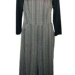 Bebop Chevron Stripe Crop Jumpsuit Black White Junior S Photo 7