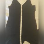 Bebe  Women's XL Black V-Neck Jumpsuit with Open Leg Slits Photo 11