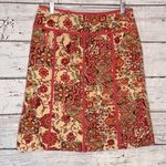 Bandolino  Skirt A-Line Paisley Print w Panel Trim-10 Photo 0