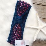 BOUTIQUE Chunky Cable Knit Ear Warmer Headband Teal OS New Winter Blue Photo 1