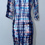 SITA MURT ANTHROPOLOGIE SATIN V NECK COLLARED POCKETS‎ DRESS EUC SIZE 4 Photo 0