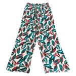 ONIA  Mila Tropical Leaf‎ Print White Pants Wide Leg Swim Beach Cover Up Size S Photo 6