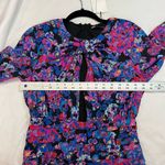 ZARA Floral Print Cut Out Twist Front Long Sleeve Dress Photo 7