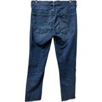 AGOLDE  Sophie High Rise Crop Jeans Medium Wash‎ Blue Stretch Denim Raw Hem 29 Photo 1