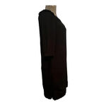 SFERA PERFECT BLACK DRESS MIDI LONG SLEEVE RUFFLE‎ SHOULDER DETAIL SIZE SMALL Photo 4