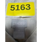 Chico's  Silver Metallic Linen Blend Sleeveless Collared Button Up Top 4 20 22 Photo 7