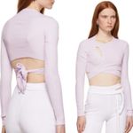 Ottolinger Purple Wrap Long Sleeve Top XS Kpop Streetwear Designer Statement Photo 2