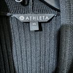 Athleta  Sweater Jacket XS Black Sentinel Extra Fine Merino Wool Zipper Outerwear Photo 5