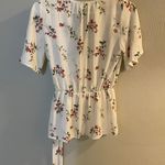 Sienna Sky Short Sleeve Floral White Blouse NWT Photo 2