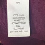 SO  Favorite Button-Down Shirt Women’s Size M Long Sleeve Burgundy Pocket Top Photo 5