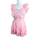Love Shack Fancy NWT Ivoire Cotton Silk Mini Dress in Pink Blossom Photo 6