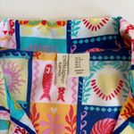 Cynthia Rowley Summer Icons Button Up Pajama Top Women’s Small Sardine Colorful Photo 1