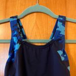 Speedo Women's ENDURANCE Swimsuit Swim Suit Vintage Blue Camo NWT Size 26 Photo 1