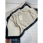 NWT Love Bonito Detachable Collar Tartan Crop Jacket Navy Blue Womens Size S Photo 3