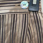 Vintage Judy Knapp California Womens Sz 3 Silky Striped Wrap Skort Bronze Black Gold Photo 7